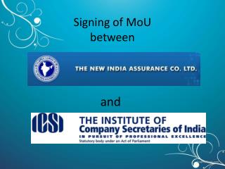 Signing of MoU between