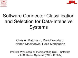 Software Connector Classification and Selection for Data-Intensive Systems