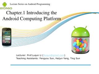 Lecturer: Prof.Luqun Li ( liluqun@gmail )