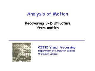 Analysis of Motion