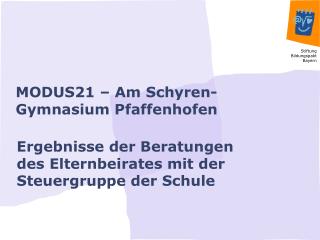 MODUS21 – Am Schyren-Gymnasium Pfaffenhofen