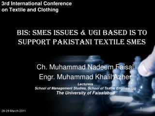 3rd International Conference on Textile and Clothing
