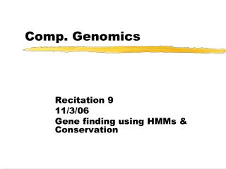 Comp. Genomics