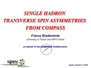 SINGLE HADRON TRANSVERSE SPIN ASYMMETRIES FROM COMPASS