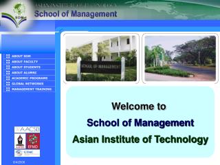 Welcome to School of Management Asian Institute of Technology