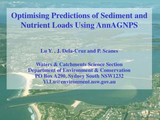 Optimising Predictions of Sediment and Nutrient Loads Using AnnAGNPS