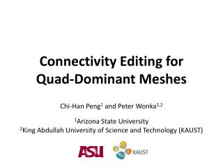 Connectivity Editing for Quad-Dominant Meshes