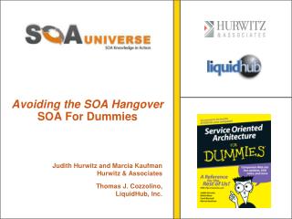 Avoiding the SOA Hangover SOA For Dummies