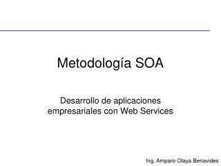Metodología SOA