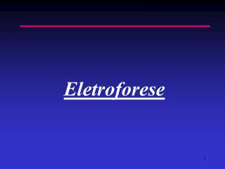 Eletroforese