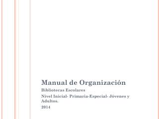 Manual de Organización