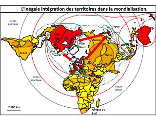 L’inégale intégration des territoires dans la mondialisation.
