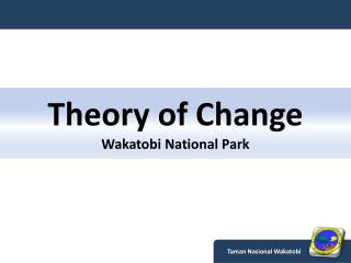 Theory of Change Wakatobi National Park