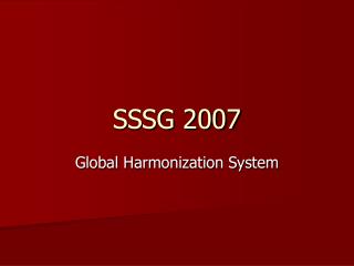 SSSG 2007