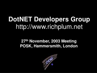DotNET Developers Group richplum