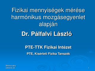 Dr. Pálfalvi László