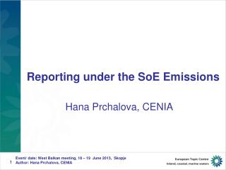 Reporting under the SoE Emissions