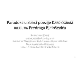 Paradoks u zbirci poezije Kardiogram bjekstva Predraga Bjeloševića