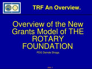 TRF An Overview.