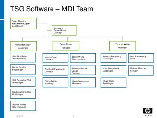 TSG Software – MDI Team