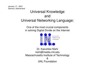 Universal Knowledge and Universal Networking Language: