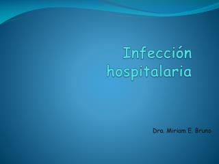 Infección hospitalaria
