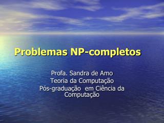 Problemas NP-completos