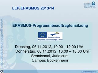 LLP/ERASMUS 2013/14