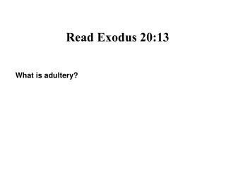 Read Exodus 20:13