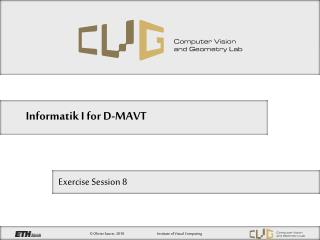 Informatik I for D-MAVT