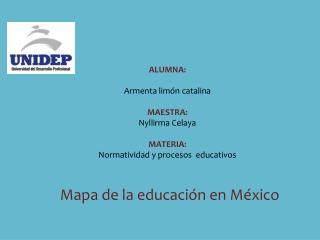 Mapa de la educación en México