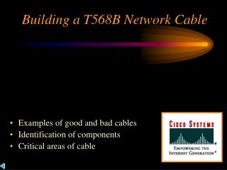 Building a T568B Network Cable