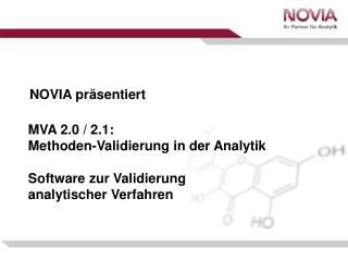 MVA 2.0 / 2.1: Methoden-Validierung in der Analytik Software zur Validierung