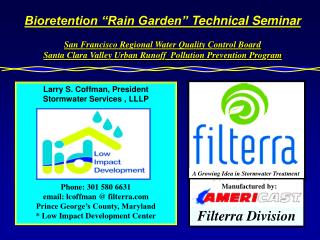 Bioretention “Rain Garden” Technical Seminar