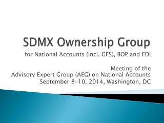 SDMX Ownership Group