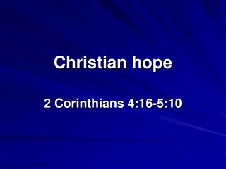 Christian hope
