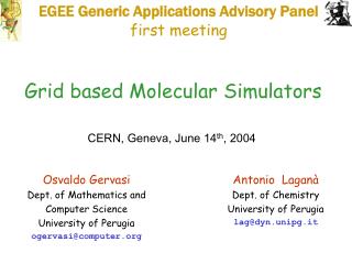 Grid based Molecular Simulators
