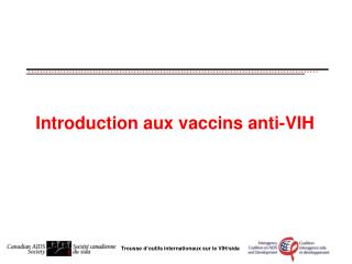 Introduction aux vaccins anti-VIH
