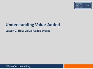 Understanding Value-Added