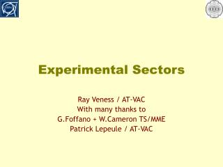 Experimental Sectors