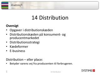 14 Distribution