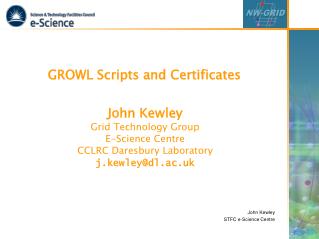 GROWL Scripts and Certificates