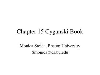 Chapter 15 Cyganski Book