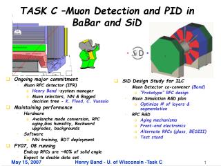 TASK C –Muon Detection and PID in BaBar and SiD