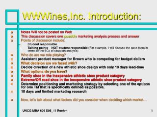 WWWines,Inc. Introduction: