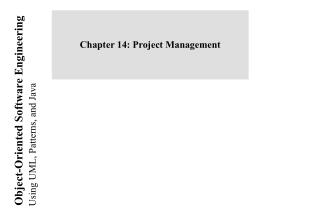Chapter 14: Project Management