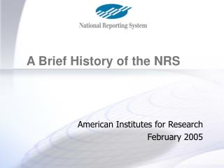 American Institutes for Research February 2005