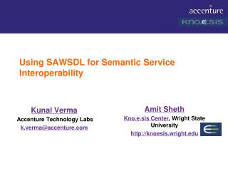 Using SAWSDL for Semantic Service Interoperability