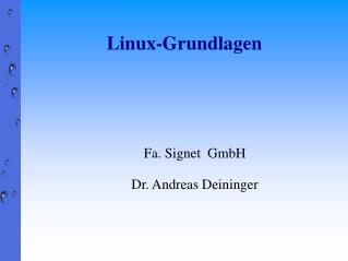 Linux-Grundlagen