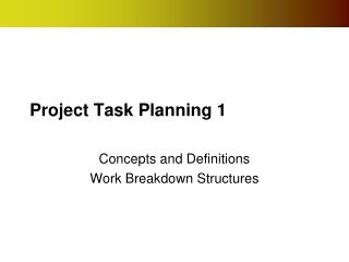 Project Task Planning 1